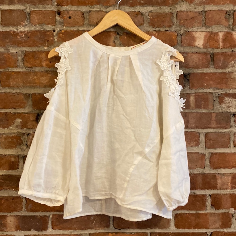 ERI + ALI Linen top - Anthropologie Brand